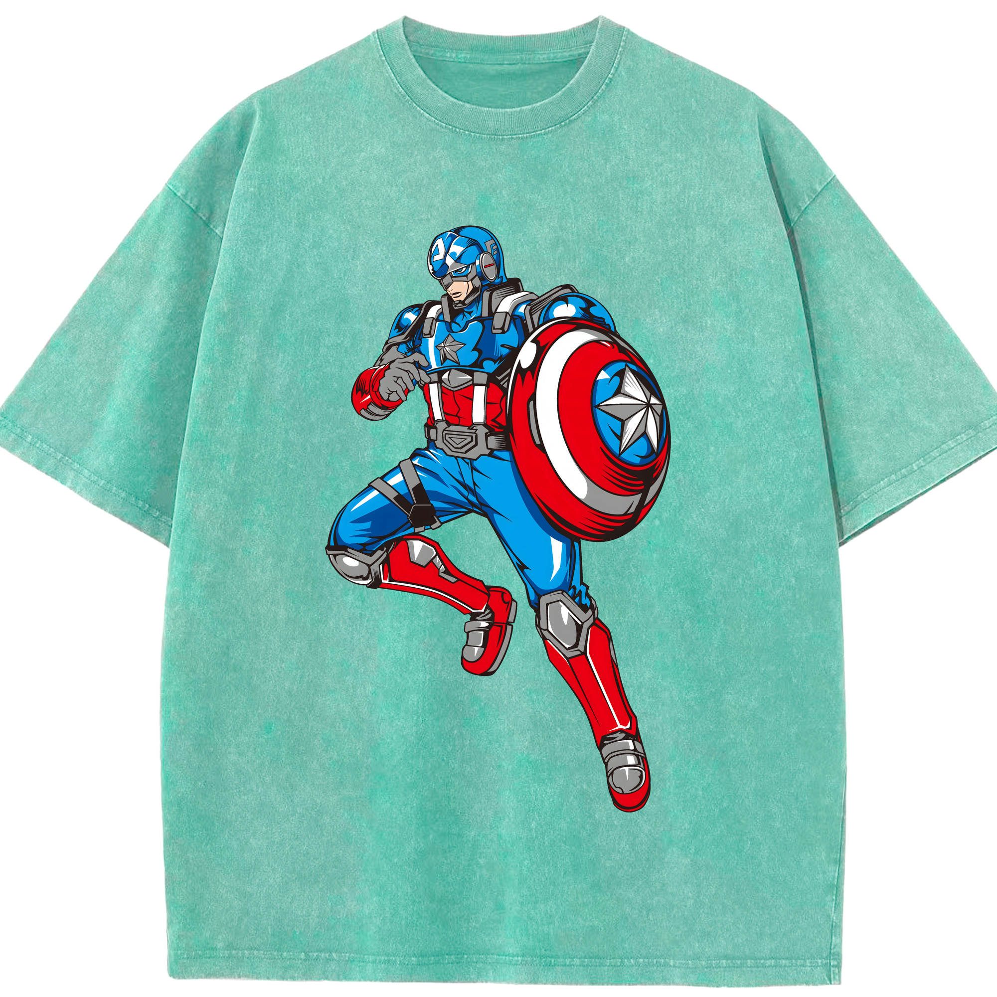 （画像用） アベンジャーズ The Avengers 綿100% ヴィンテージ風 半袖Tシャツ（フロントプリント）